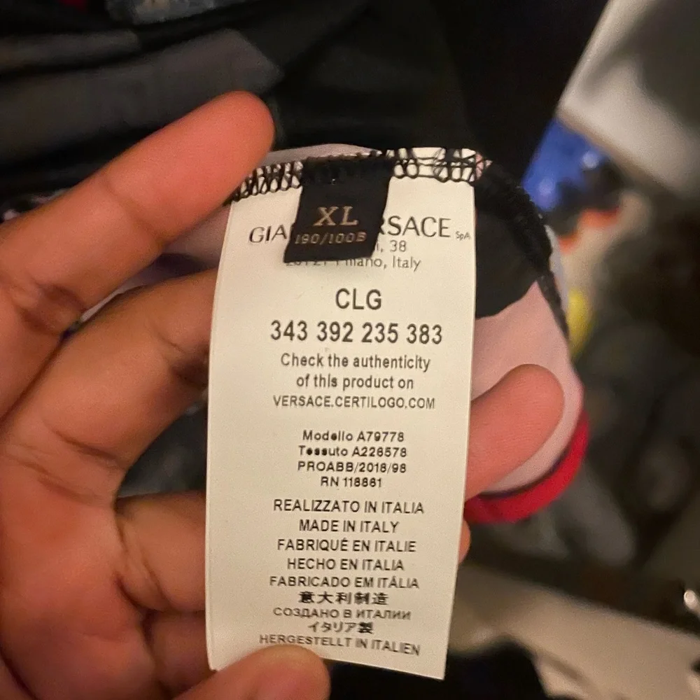 Versace 2018 Logo Soccer Jersey Shirt - Picture 3 of 4